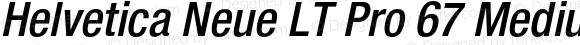 Helvetica Neue LT Pro 67 Medium Condensed Oblique