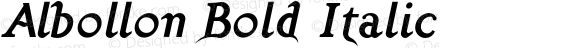 Albollon Bold Italic