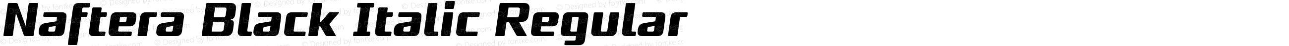 Naftera Black Italic Regular