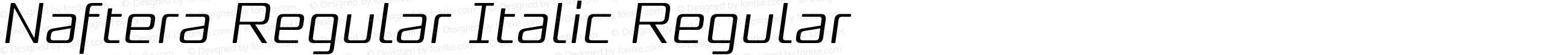 Naftera Regular Italic Regular