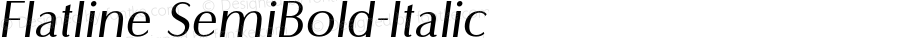 Flatline SemiBold-Italic