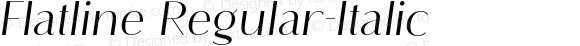 Flatline Regular-Italic