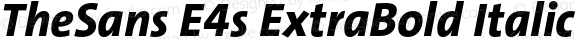 TheSans E4s ExtraBold Italic