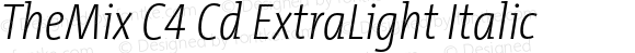 TheMix C4 Cd ExtraLight Italic