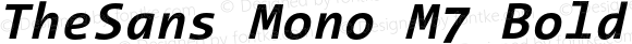 TheSans Mono M7 Bold Italic