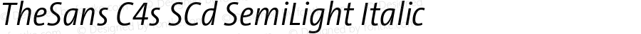 TheSansC4sSCd-SemiLightItalic