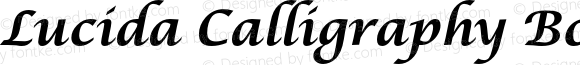 Lucida Calligraphy Bold