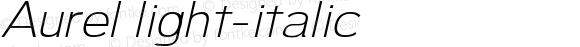 Aurel light-italic 0.1.0