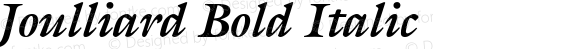 Joulliard Bold Italic