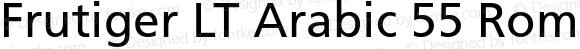 Frutiger LT Arabic 55 Roman