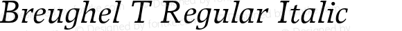 Breughel T Regular Italic