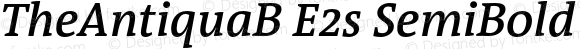 TheAntiquaB E2s SemiBold Italic 1.074