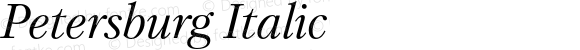 Petersburg Italic