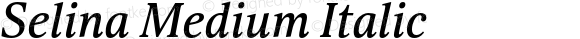 Selina Medium Italic