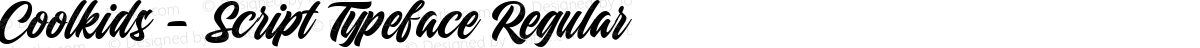 Coolkids - Script Typeface Regular