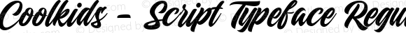 Coolkids - Script Typeface Regular