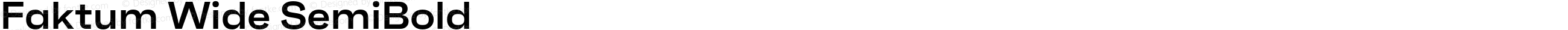 Faktum Wide SemiBold