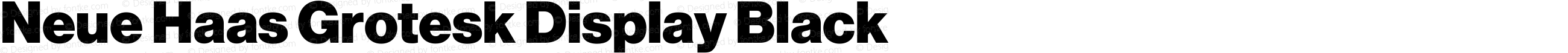 Neue Haas Grotesk Display Black