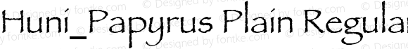 Huni_Papyrus Plain Regular 1.0, rev. 1.65.  1997.06.08