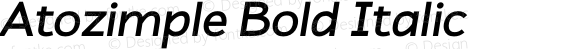Atozimple Bold Italic