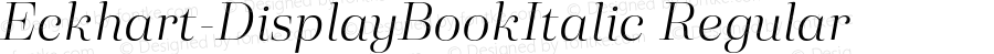 Eckhart-DisplayBookItalic