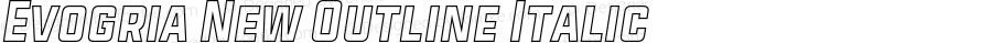 Evogria New Outline Italic