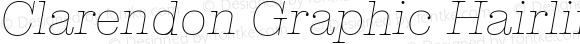 Clarendon Graphic Hairline Italic