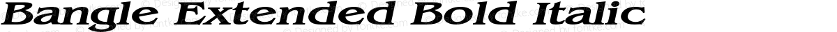 Bangle Extended Bold Italic