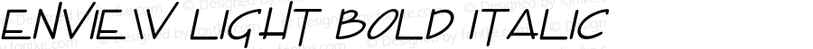 Enview Light Bold Italic