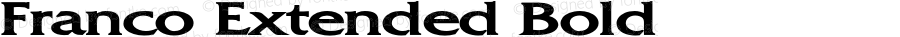 Franco Extended Bold 1.0 Tue Jul 27 01:47:41 1993 {DfLp-URBC-66E7-7FBL-FXFA}