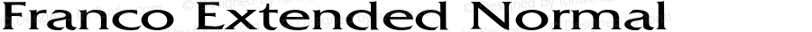 Franco Extended Normal 1.0 Tue Jul 27 01:48:17 1993 {DfLp-URBC-66E7-7FBL-FXFA}