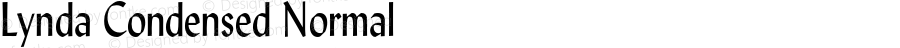 Lynda Condensed Normal 1.0 Wed Jul 28 13:01:37 1993 {DfLp-URBC-66E7-7FBL-FXFA}