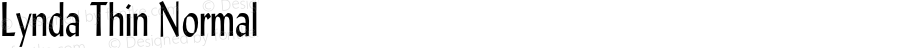 Lynda Thin Normal 1.0 Wed Jul 28 13:03:56 1993 {DfLp-URBC-66E7-7FBL-FXFA}