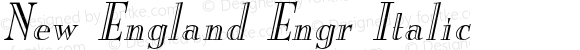 New England Engr Italic