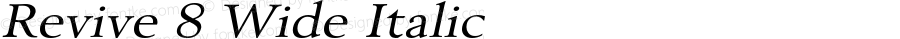 Revive8WideItalic