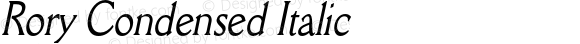 Rory Condensed Italic