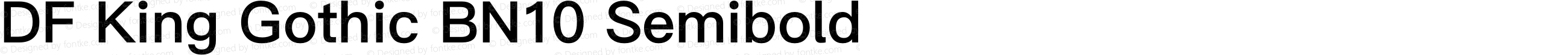 DF King Gothic BN10 Semibold