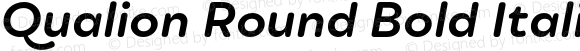 Qualion Round Bold Italic