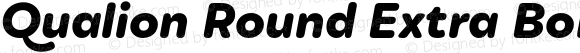 Qualion Round Extra Bold Italic