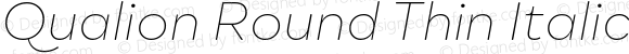 QualionRound-ThinItalic