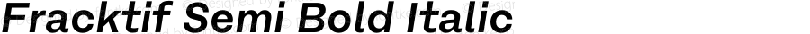 Fracktif Semi Bold Italic