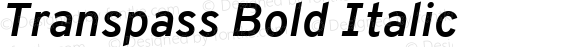 Transpass Bold Italic