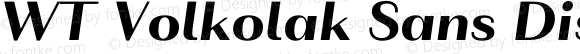 WT Volkolak Sans Display Black Italic