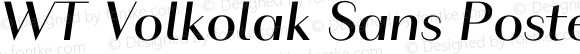 WT Volkolak Sans Poster Regular Italic