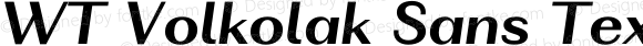 WT Volkolak Sans Text Bold Italic