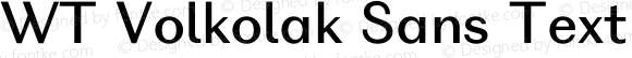 WT Volkolak Sans Text Regular