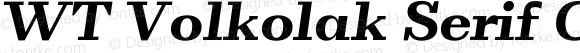 WT Volkolak Serif Caption Black Italic