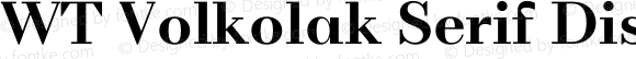 WT Volkolak Serif Display Bold