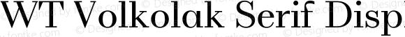 WT Volkolak Serif Display Light