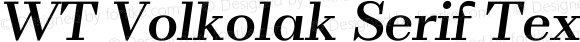 WT Volkolak Serif Text Medium Italic